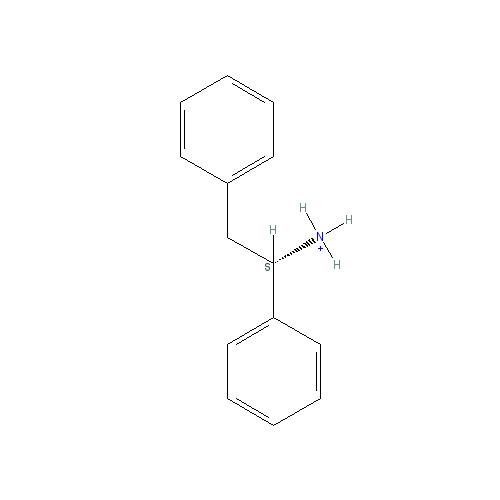 Chemical structure of 1,2-Diphenylethylamine