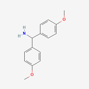Chemical structure of 4,4'-Dimethoxybenzhydrylamine