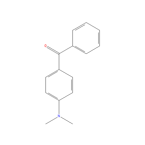 Chemical structure of 4-(Dimethylamino)benzophenone