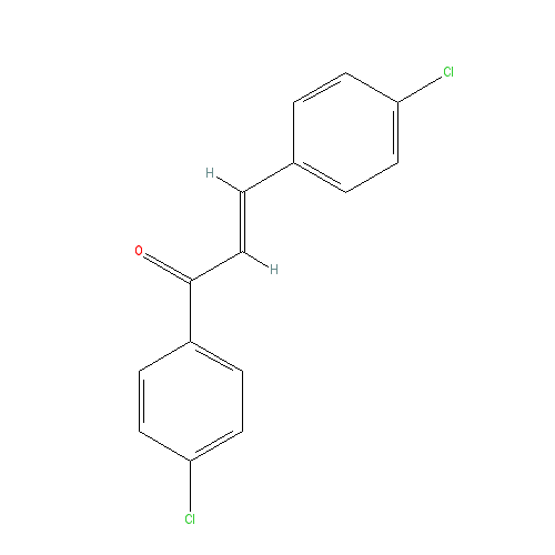 Chemical structure of 4,4'-Dichlorochalcone