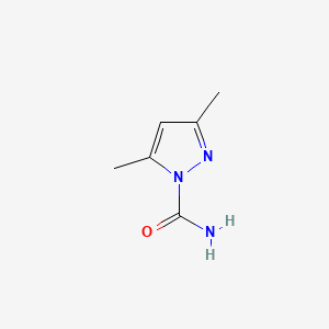 Chemical structure of 3,5-Dimethylpyrazole-1-carboxamide
