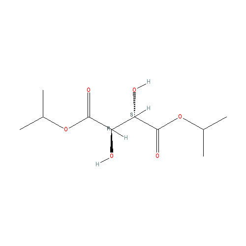 Chemical structure of Diisopropyl D-(-)-Tartrate