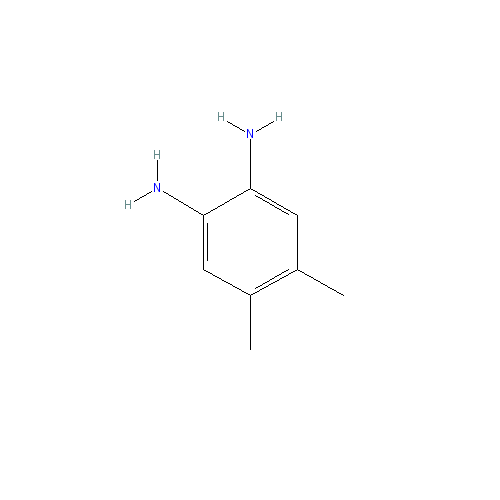 Chemical structure of 4,5-Dimethyl-1,2-phenylenediamine
