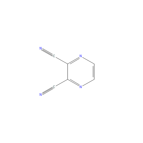 Chemical structure of 2,3-Dicyanopyrazine