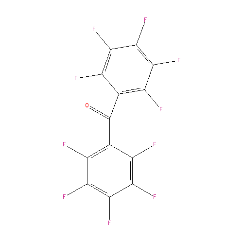 Chemical structure of Decafluorobenzophenone