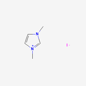 Chemical structure of 1,3-Dimethylimidazolium Iodide