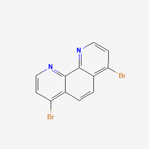 Chemical structure of 4,7-Dibromo-1,10-phenanthroline