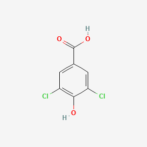 Chemical structure of 3,5-Dichloro-4-hydroxybenzoic Acid