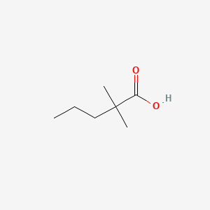 Chemical structure of 2,2-Dimethylvaleric Acid