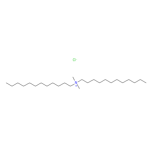 Chemical structure of Dilauryldimethylammonium chloride