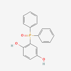 Chemical structure of 2,5-Dihydroxyphenyl(diphenyl)phosphine Oxide