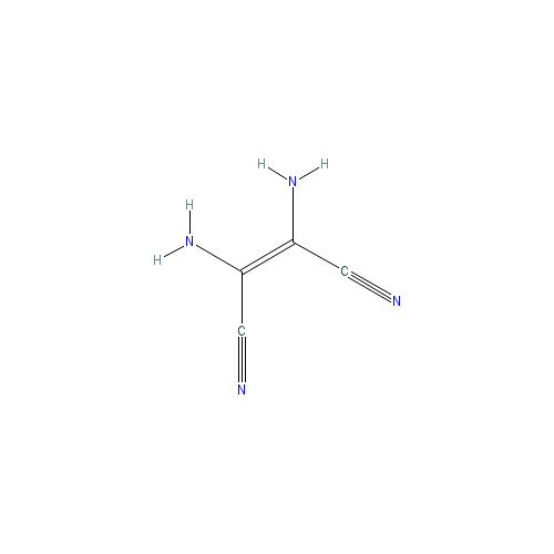 Chemical structure of Diaminomaleonitrile
