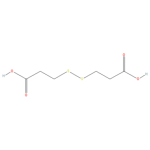 Chemical structure of 2,2'-Dithiodipropionic Acid