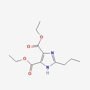 Chemical structure of Diethyl 2-Propyl-1H-imidazole-4,5-dicarboxylate
