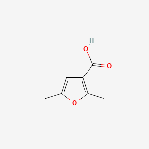 Chemical structure of 2,5-Dimethyl-3-furancarboxylic Acid