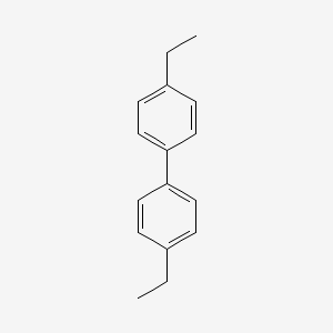 Chemical structure of 4,4'-Diethylbiphenyl