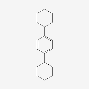 Chemical structure of 1,4-Dicyclohexylbenzene