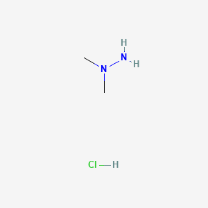 Chemical structure of 1,1-Dimethylhydrazine Hydrochloride