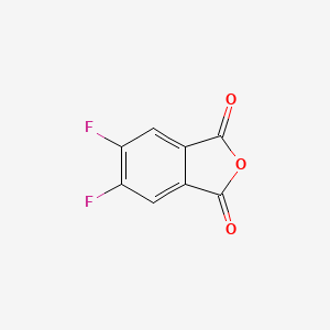 Chemical structure of 4,5-Difluorophthalic Anhydride