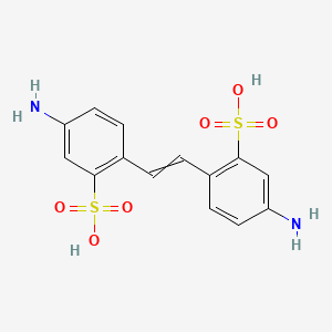 Chemical structure of Diaminostilbenedisulfonic acid