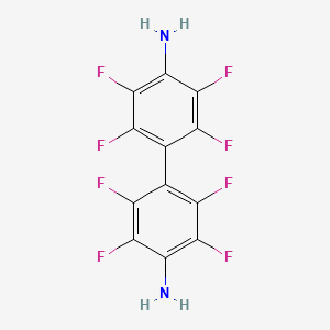 Chemical structure of 4,4'-Diaminooctafluorobiphenyl