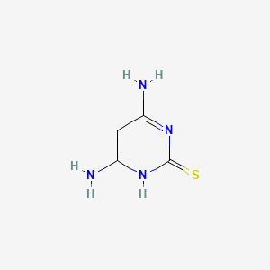 Chemical structure of 2-Thio-6-aminocytosine