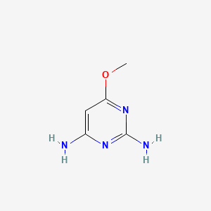 Chemical structure of 2,4-Diamino-6-methoxypyrimidine