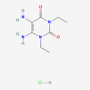Chemical structure of 5,6-Diamino-1,3-diethyluracil Hydrochloride