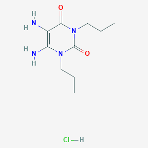 Chemical structure of 5,6-Diamino-1,3-dipropyluracil Hydrochloride