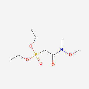 Chemical structure of Diethyl (N-methoxy-N-methylcarbamoylmethyl)phosphonate