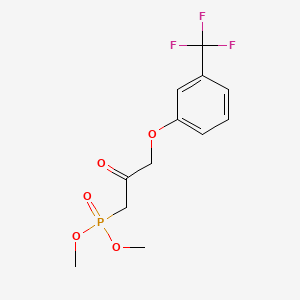Chemical structure of Dimethyl [2-Oxo-3-[3-(trifluoromethyl)phenoxy]propyl]phosphonate