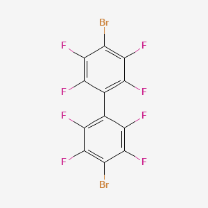 Chemical structure of 4,4'-Dibromooctafluorobiphenyl