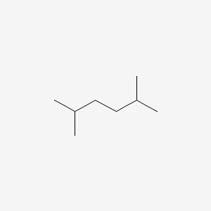 Chemical structure of 2,5-Dimethylhexane