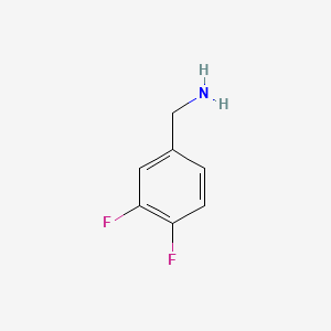 Chemical structure of 3,4-Difluorobenzylamine