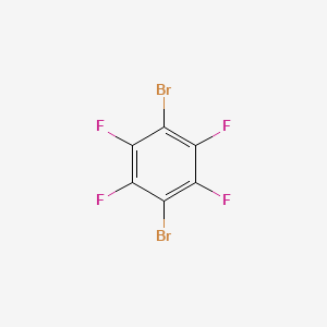 Chemical structure of 1,4-Dibromotetrafluorobenzene