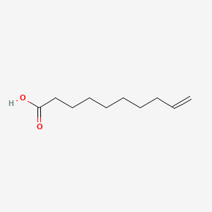 Chemical structure of 9-Decenoic Acid