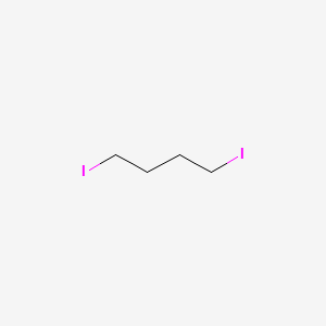 Chemical structure of 1,4-Diiodobutane (stabilized with Copper chip)