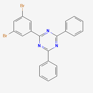 Chemical structure of 2-(3,5-Dibromophenyl)-4,6-diphenyl-1,3,5-triazine