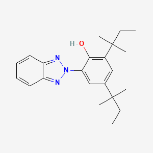 Chemical structure of 2-(3,5-Di-tert-amyl-2-hydroxyphenyl)benzotriazole