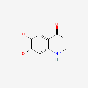 Chemical structure of 6,7-Dimethoxy-4-hydroxyquinoline