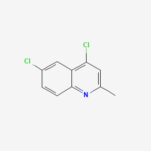 Chemical structure of 4,6-Dichloro-2-methylquinoline