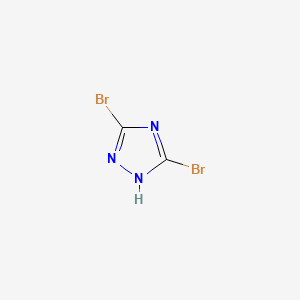 Chemical structure of 3,5-Dibromo-1,2,4-triazole