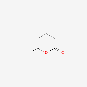 Chemical structure of δ-Hexanolactone