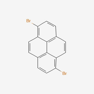 Chemical structure of 1,6-Dibromopyrene