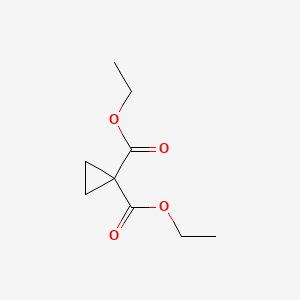 Chemical structure of Diethyl 1,1-Cyclopropanedicarboxylate