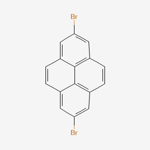 Chemical structure of 2,7-Dibromopyrene