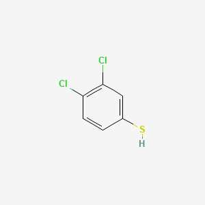 Chemical structure of 3,4-Dichlorobenzenethiol