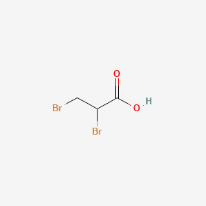 Chemical structure of 2,3-Dibromopropionic Acid