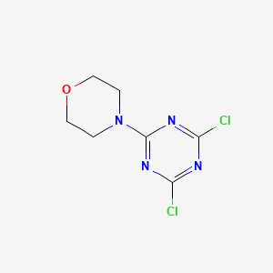 Chemical structure of 2,4-Dichloro-6-morpholino-1,3,5-triazine