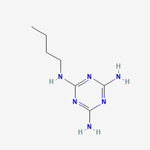 Chemical structure of 2,4-Diamino-6-butylamino-1,3,5-triazine
